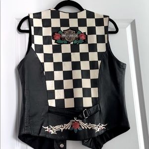 Custom Leather Vest Harley Davidson